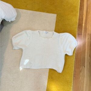 Sabo Skirt Cream Knit Sweater